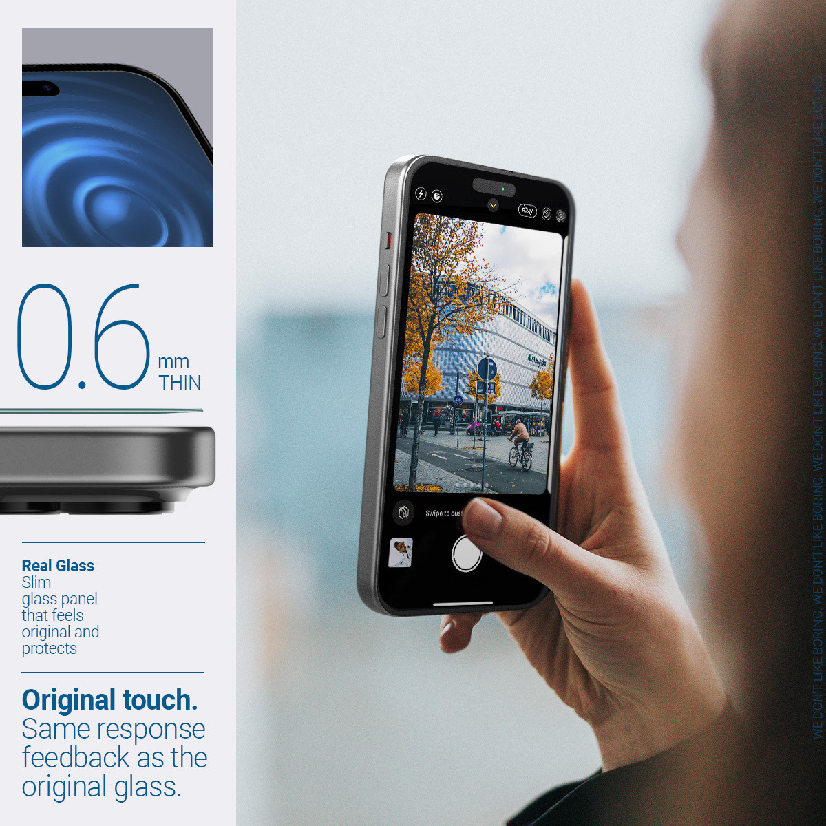 Caseology by Spigen Tempered Glass Guard for Apple iPhone 15 (Pack of 2)