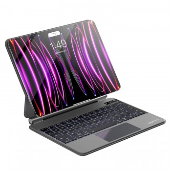 amazon basics Pro Series Bluetooth Magnetic Case with Keyboard for iPad Air 10.9" (4th/5th Gen) & iPad Pro 11" (1st, 2nd, 3rd & 4th Gen) | 450 mAh | Trackpad (Black)
