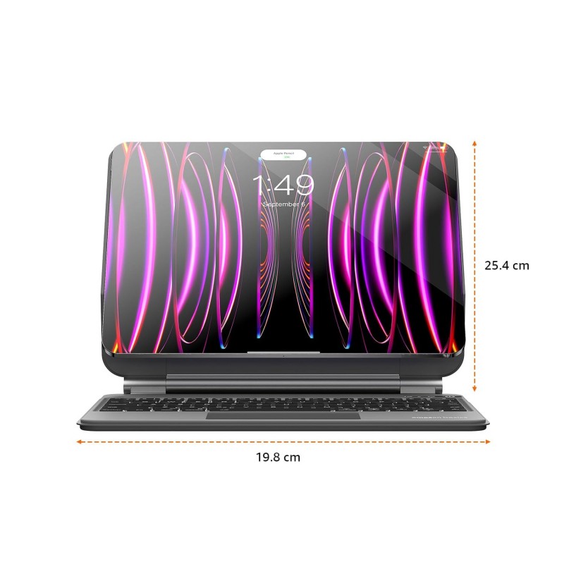 amazon basics Pro Series Bluetooth Magnetic Case with Keyboard for iPad Air 10.9" (4th/5th Gen) & iPad Pro 11" (1st, 2nd, 3rd & 4th Gen) | 450 mAh | Trackpad (Black) amazon basics Pro Series Bluetooth Magnetic Case with Keyboard for iPad Air 10.9" (4th/5th Gen) & iPad Pro 11" (1st, 2nd, 3rd & 4th Gen) | 450 mAh | Trackpad (Black)