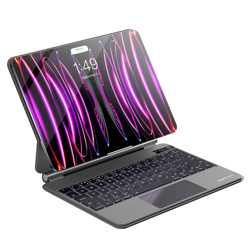 amazon basics Pro Series Bluetooth Magnetic Case with Keyboard for iPad Air 10.9" (4th/5th Gen) & iPad Pro 11" (1st, 2nd, 3rd & 4th Gen) | 450 mAh | Trackpad (Black) amazon basics Pro Series Bluetooth Magnetic Case with Keyboard for iPad Air 10.9" (4th/5th Gen) & iPad Pro 11" (1st, 2nd, 3rd & 4th Gen) | 450 mAh | Trackpad (Black)