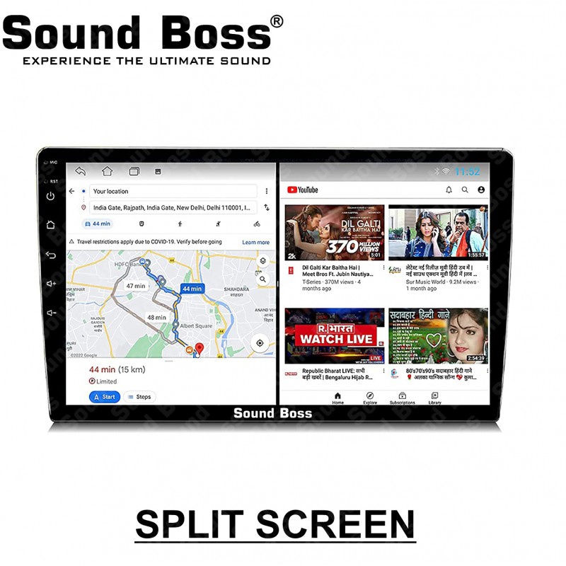 Sound Boss Androidify 3rd Generation 9 Inch Android (2GB/32GB) With AHD Camera Car Stereo  (Double Din)