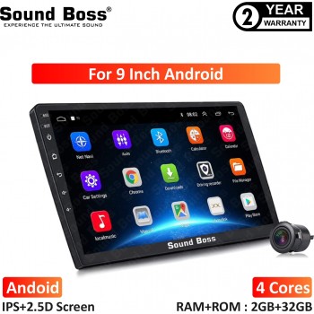 Sound Boss Androidify 3rd Generation 9 Inch Android (2GB/32GB) With AHD Camera Car Stereo  (Double Din)