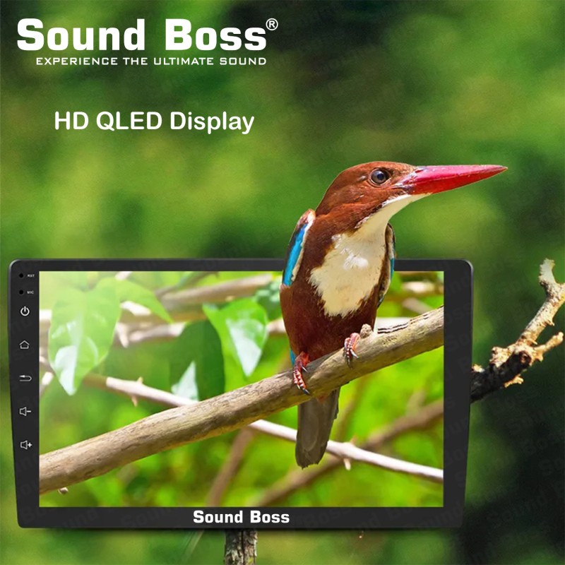 Sound Boss Androidify 3rdGeneration Bass-Blaster 9'' Inch Q-LED Car-Play (2GB/64GB) Android Car Stereo