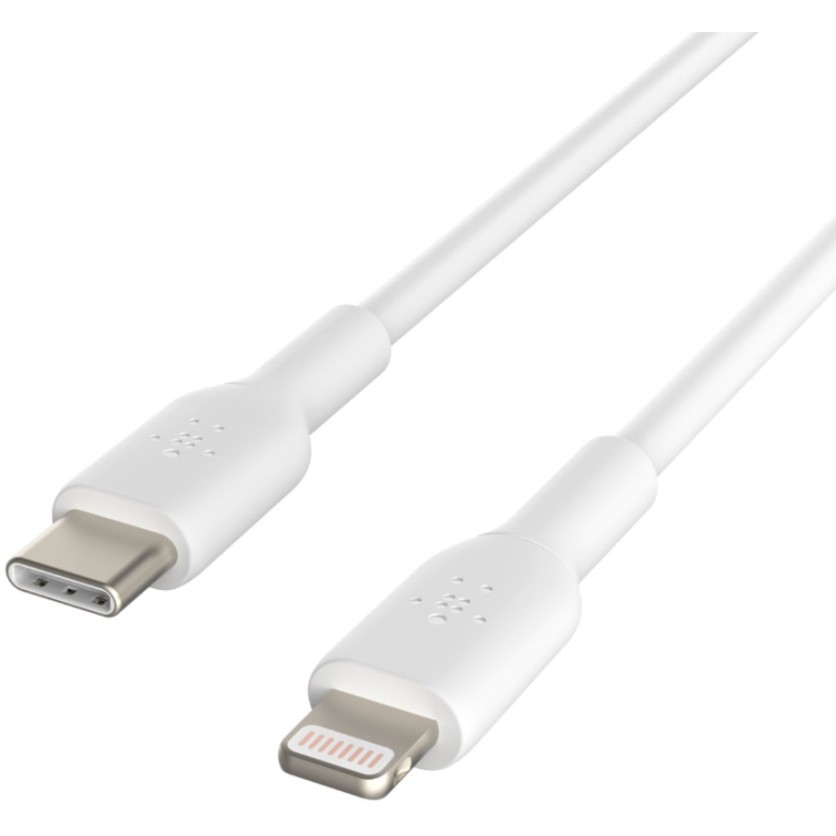 Belkin Apple Certified Lightning to Type C Cable, Fast Charging for iPhone (1 meters) – White
