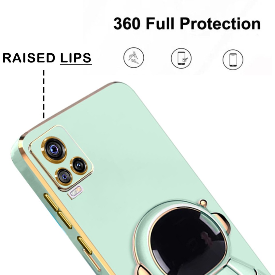 GLOBAL NOMAD Back Cover for vivo Y73 (Green, Shock Proof, Silicon, Pack of: 1)