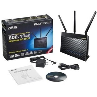 Asus AC1900 RT AC68U Dual-Band Wireless Gigabit Router (Black)