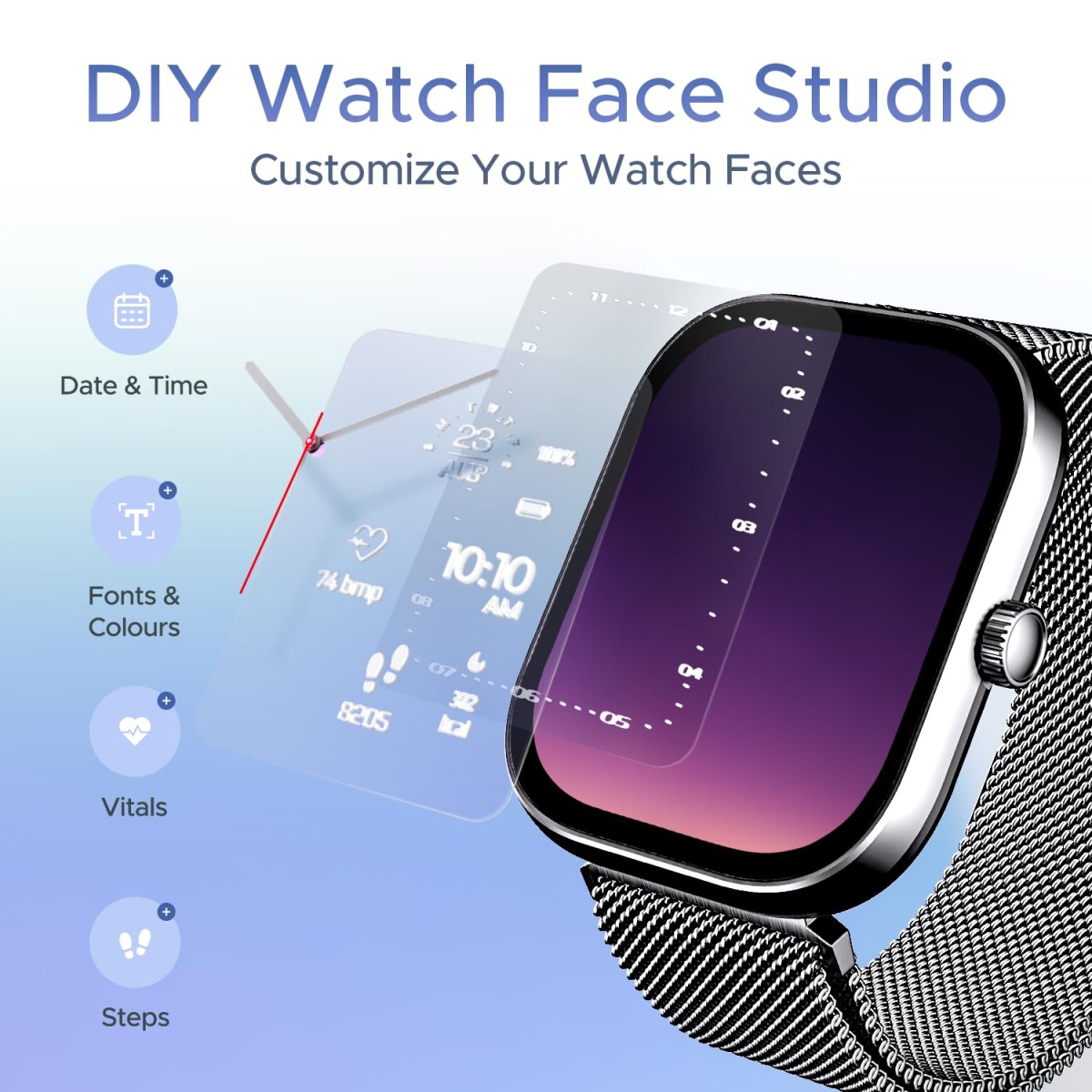 boAt Wave Call 2 Smartwatch 1.83" HD Display, BT Calling, DIY Faces, 700+ Modes, Live Cricket Scores, for Men & Women