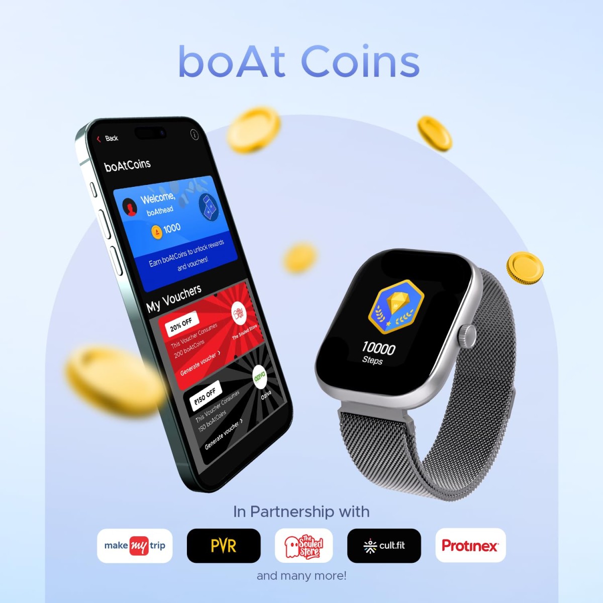 boAt Wave Call 2 Smartwatch 1.83" HD Display, BT Calling, DIY Faces, 700+ Modes, Live Cricket Scores, for Men & Women