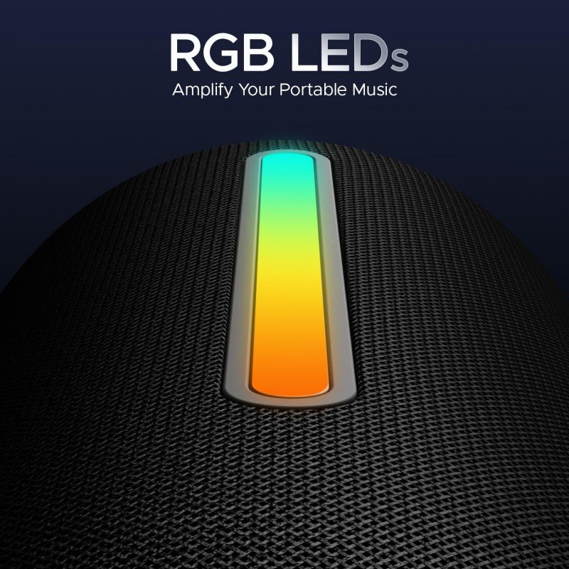 boAt Stone 352 Pro/Stone 358 Pro w/ 14W Signature Sound, Up to 12 Hours Playback, RGB LEDs, TWS Feature, Built-in Mic, BTv5.3, AUX Port, IPX5 & Type-C Interface Bluetooth Speaker (Raging Black) boAt Stone 352 Pro/Stone 358 Pro w/ 14W Signature Sound, Up to 12 Hours Playback, RGB LEDs, TWS Feature, Built-in Mic, BTv5.3, AUX Port, IPX5 & Type-C Interface Bluetooth Speaker (Raging Black)