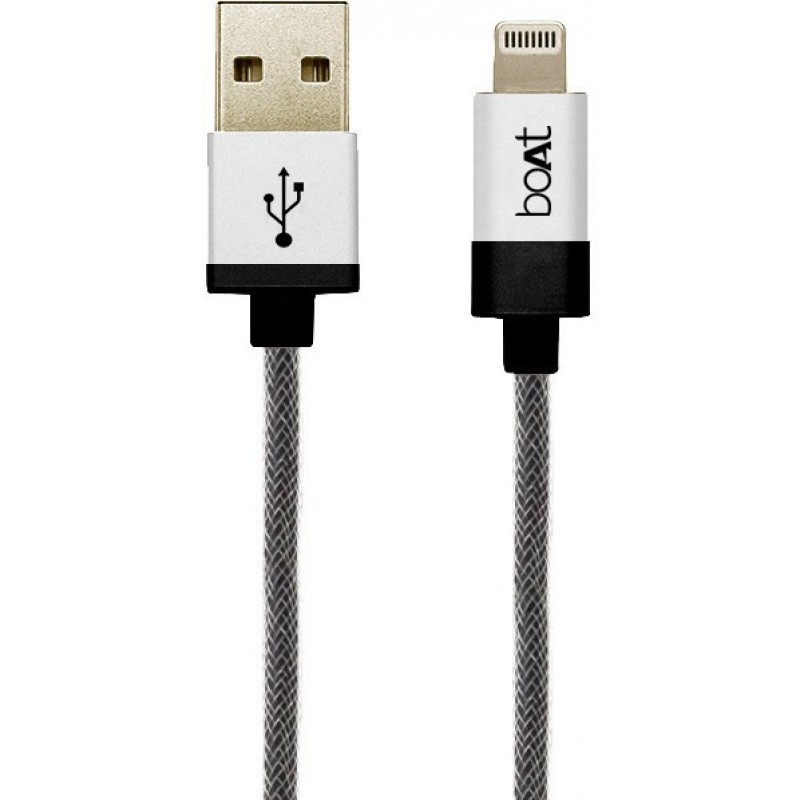 boAt LTGG500-1 Metallic Apple Certified Lightening Cable (Compatible with Lightning Cable, Grey) boAt LTGG500-1 Metallic Apple Certified Lightening Cable (Compatible with Lightning Cable, Grey)