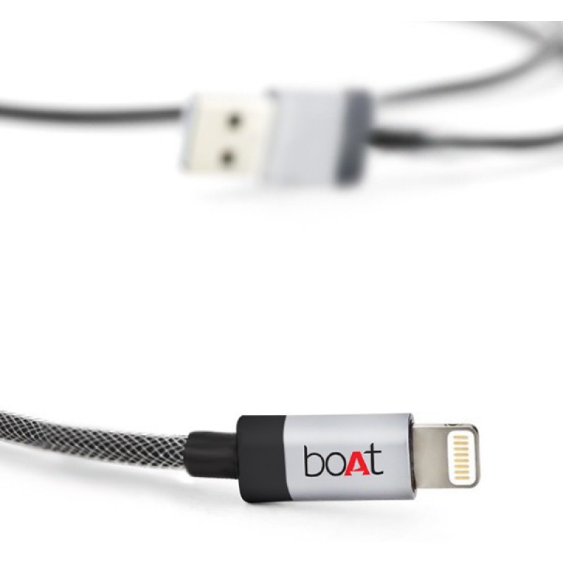 boAt LTGG500-1 Metallic Apple Certified Lightening Cable (Compatible with Lightning Cable, Grey) boAt LTGG500-1 Metallic Apple Certified Lightening Cable (Compatible with Lightning Cable, Grey)