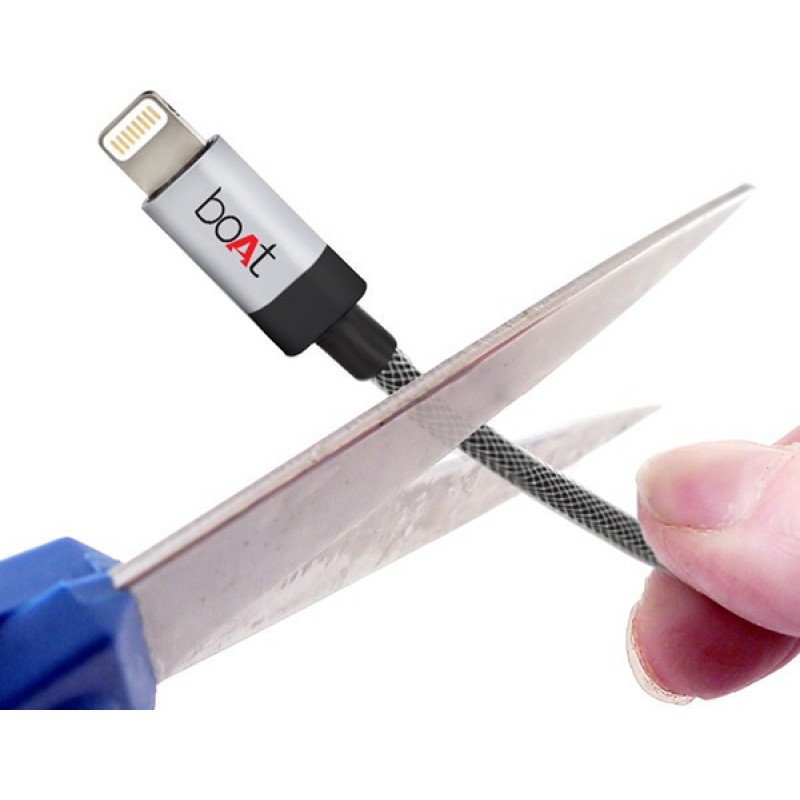 boAt LTGG500-1 Metallic Apple Certified Lightening Cable (Compatible with Lightning Cable, Grey) boAt LTGG500-1 Metallic Apple Certified Lightening Cable (Compatible with Lightning Cable, Grey)