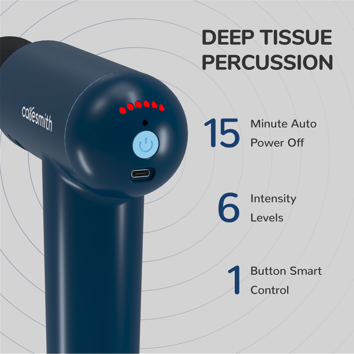 caresmith FCS0076 Charge Boost X Massage Gun For Pain Relief Body Massager