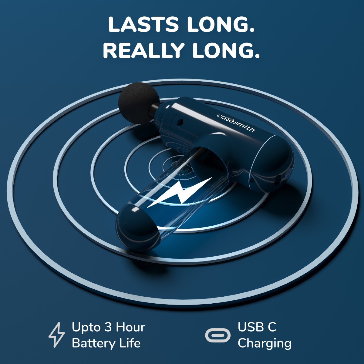 caresmith FCS0076 Charge Boost X Massage Gun For Pain Relief Body Massager