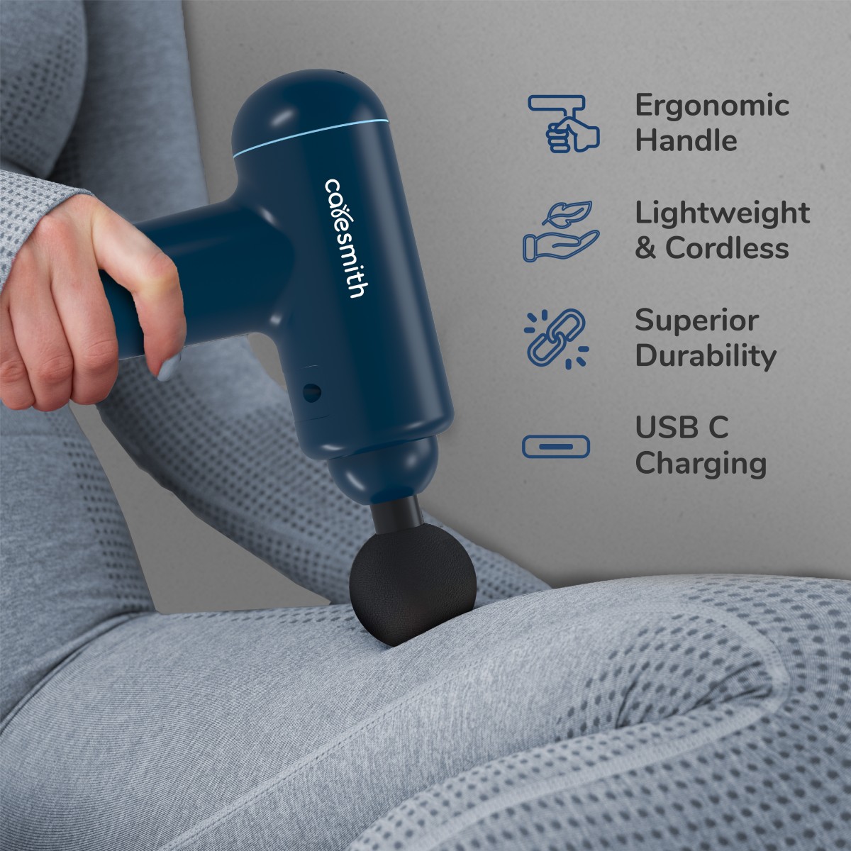 caresmith FCS0076 Charge Boost X Massage Gun For Pain Relief Body Massager