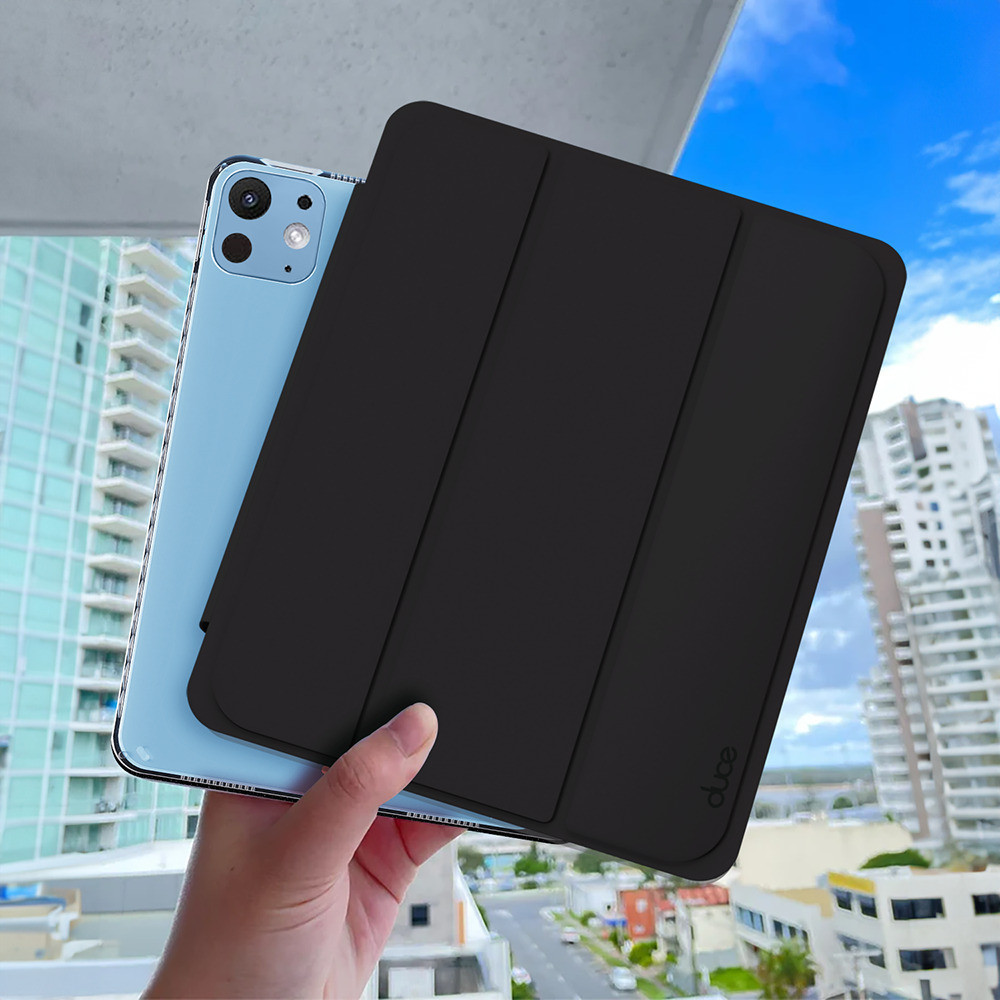 DUCE Flip Cover for Apple iPad Pro 11 inch (M4) (2024) (Black, Shock Proof, Pack of: 1)