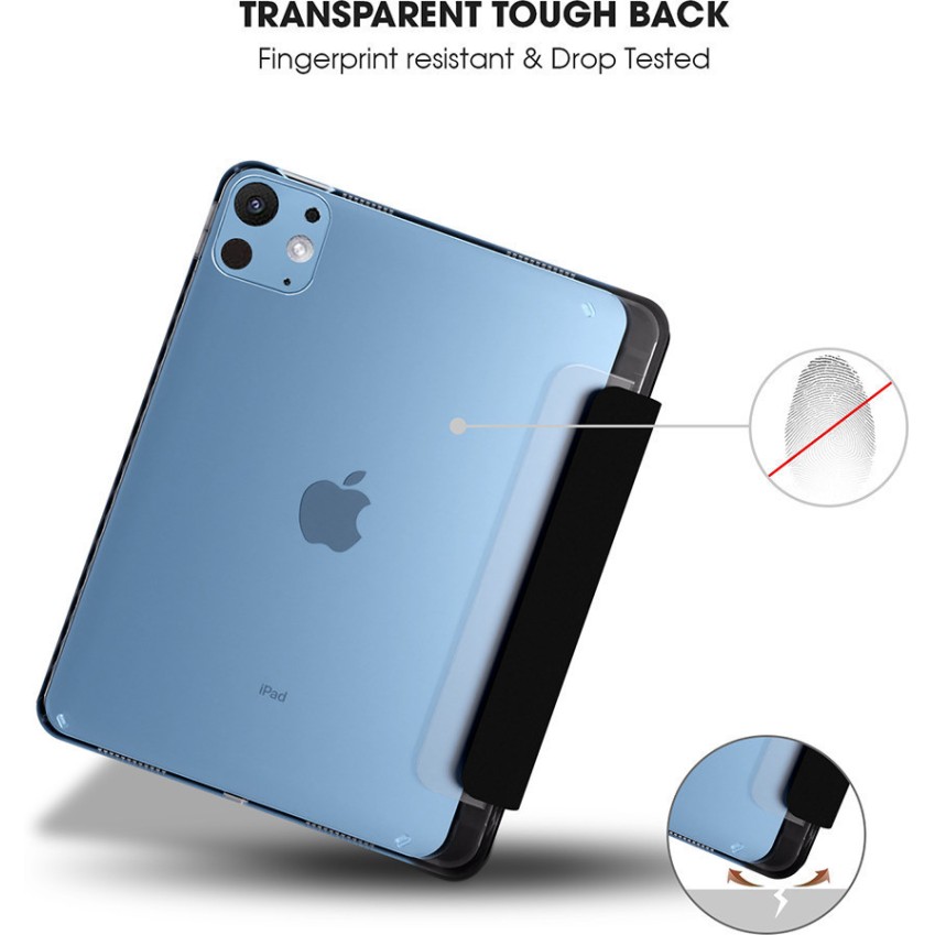 DUCE Flip Cover for Apple iPad Pro 11 inch (M4) (2024) (Black, Shock Proof, Pack of: 1)