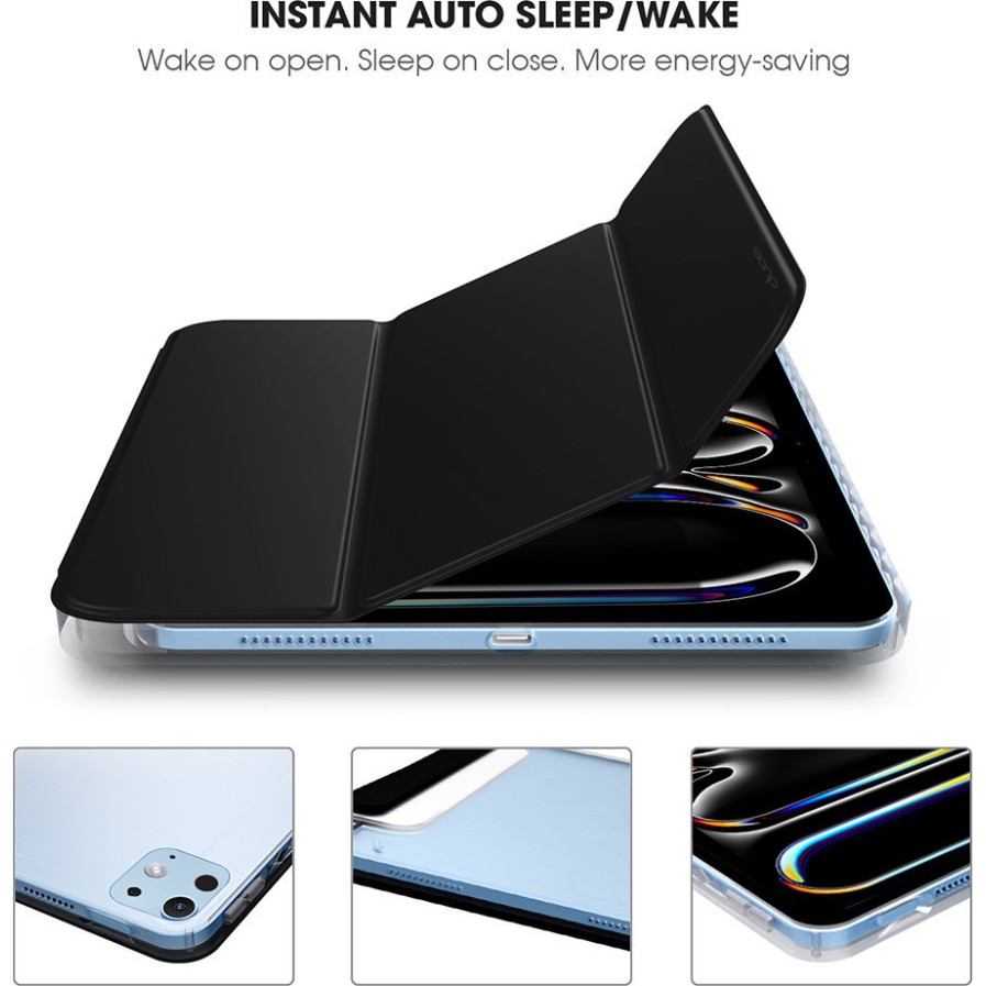 DUCE Flip Cover for Apple iPad Pro 11 inch (M4) (2024) (Black, Shock Proof, Pack of: 1)