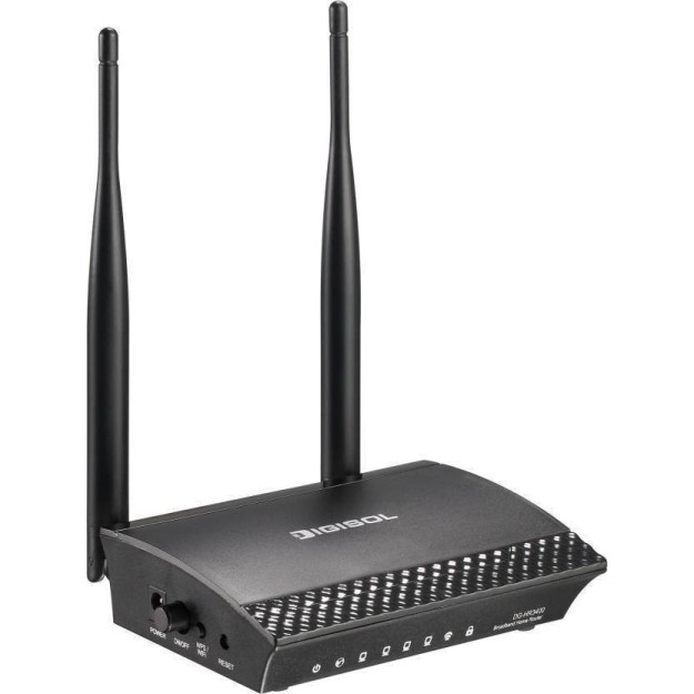 DIGISOL DG-HR3400 300 mbps Wireless Router (Black, Single Band) DIGISOL DG-HR3400 300 mbps Wireless Router (Black, Single Band)