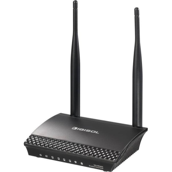 DIGISOL DG-HR3400 300 mbps Wireless Router (Black, Single Band) DIGISOL DG-HR3400 300 mbps Wireless Router (Black, Single Band)