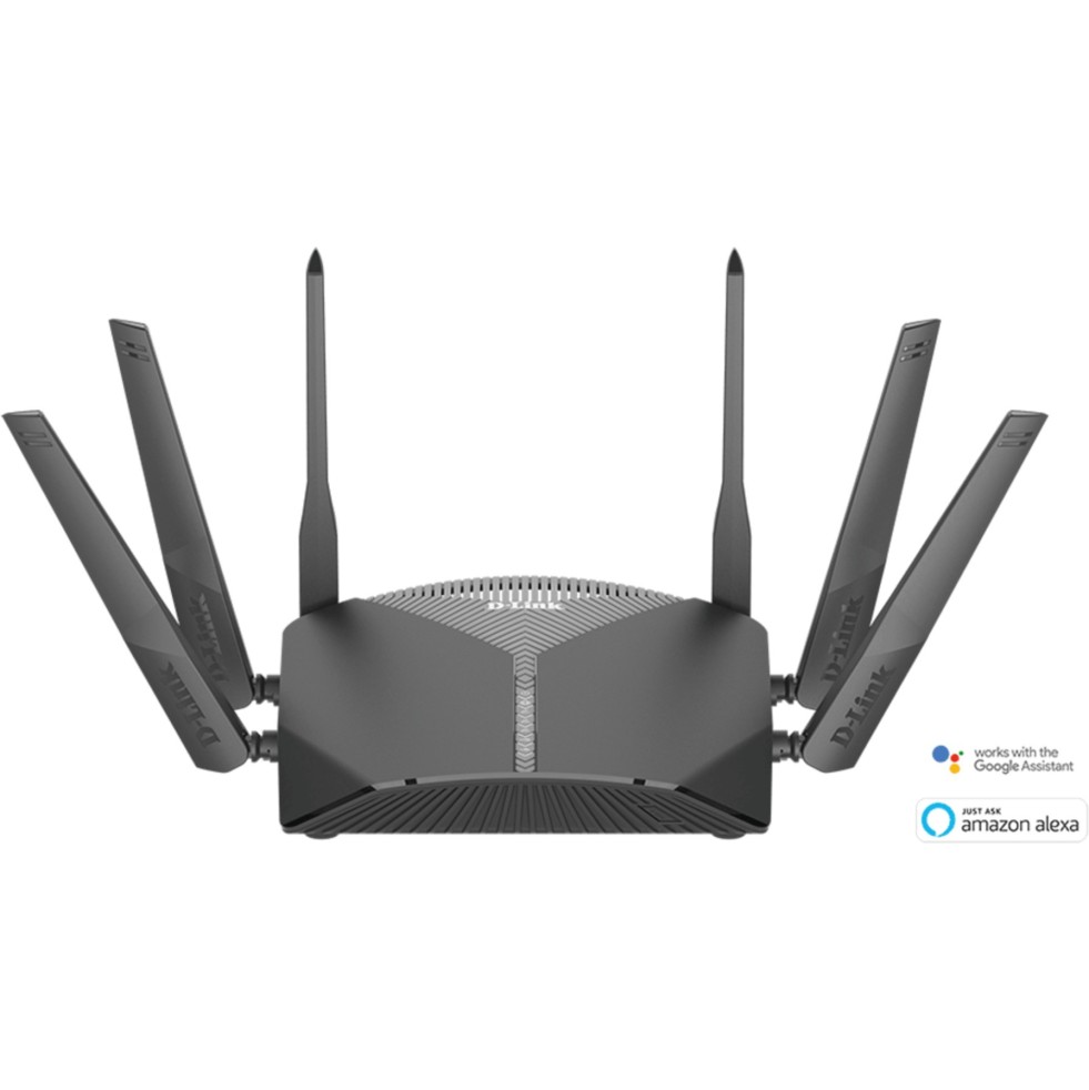 D-Link DIR-3040 Mesh Router 2.4 GHz, 5 GHz 3000 Mbps Wifi Speed Tri Band External Antenna Ethernet (Cable Broadband) (Black)