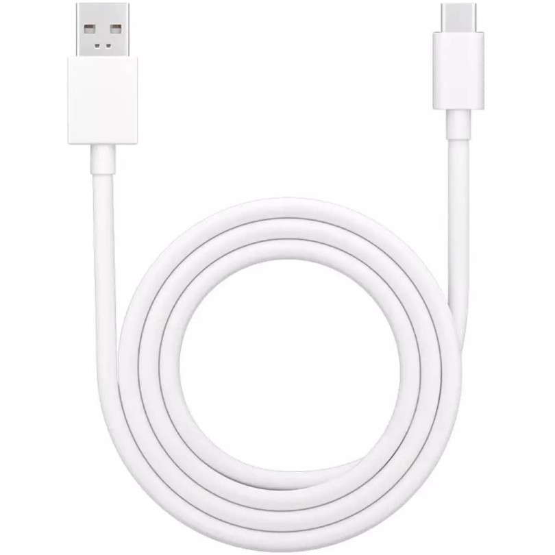 OPPO USB Type C Cable 8 A 1 m DL129 SUPERVOOC,VOOC,QC DATA CABLE USB-A TO USB-C (Compatible with 80W,67W,65W,50W,45W,33W,30W SUPERVOOC Charger, up to 80W Max*(11V/7.3A), White, One Cable)