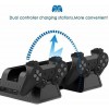 Microware Dobe PS4/PS4 Slim/PS4 Pro Multifunctional Vertical Stand Cooling Fan Stand,PS4 Controller Charging Dock Station with 12PCS Games Storage for PS4/PS4 Slim, PS4 Pro Console Gaming Accessory Kit (Black, For PS4) Microware Dobe PS4/PS4 Slim/PS4 Pro Multifunctional Vertical Stand Cooling Fan Stand,PS4 Controller Charging Dock Station with 12PCS Games Storage for PS4/PS4 Slim, PS4 Pro Console Gaming Accessory Kit (Black, For PS4)