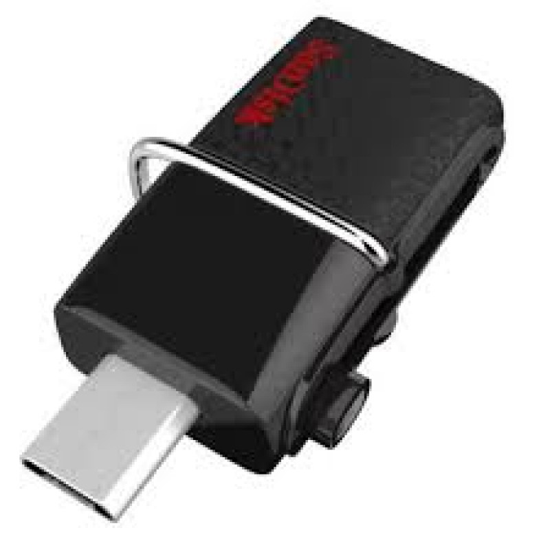 SanDisk 32GB Ultra Dual USB Drive 3.0, SDDD2-032G-GAM46(Black)