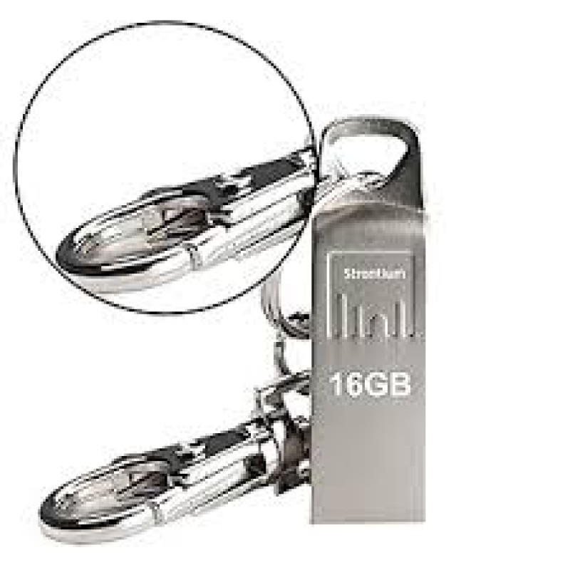 Strontium Ammo 16GB 2.0 USB Pen Drive (Silver)