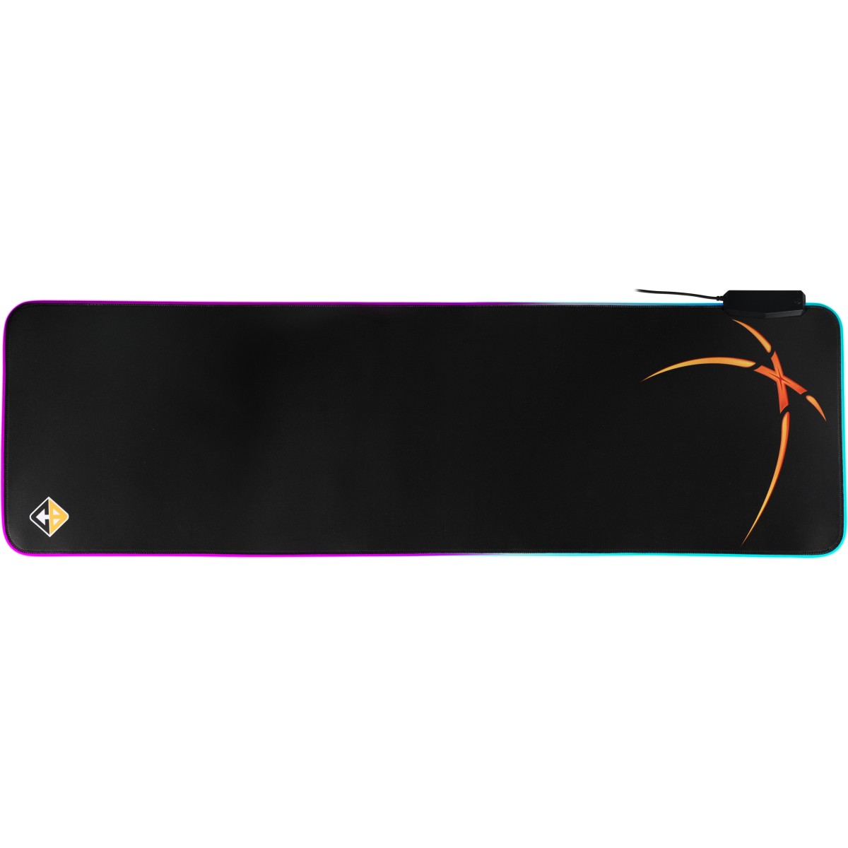 Cosmic Byte Equinox RGB Mousepad with 4 Port USB Hub, 1000x300x4MM (Black)