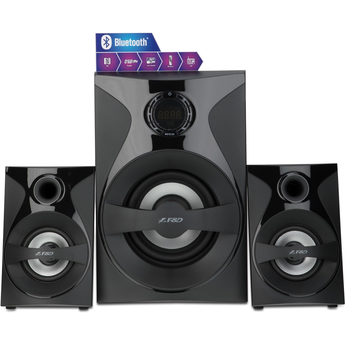 F&D F380X 2.1 Channel Multimedia Bluetooth Speakers