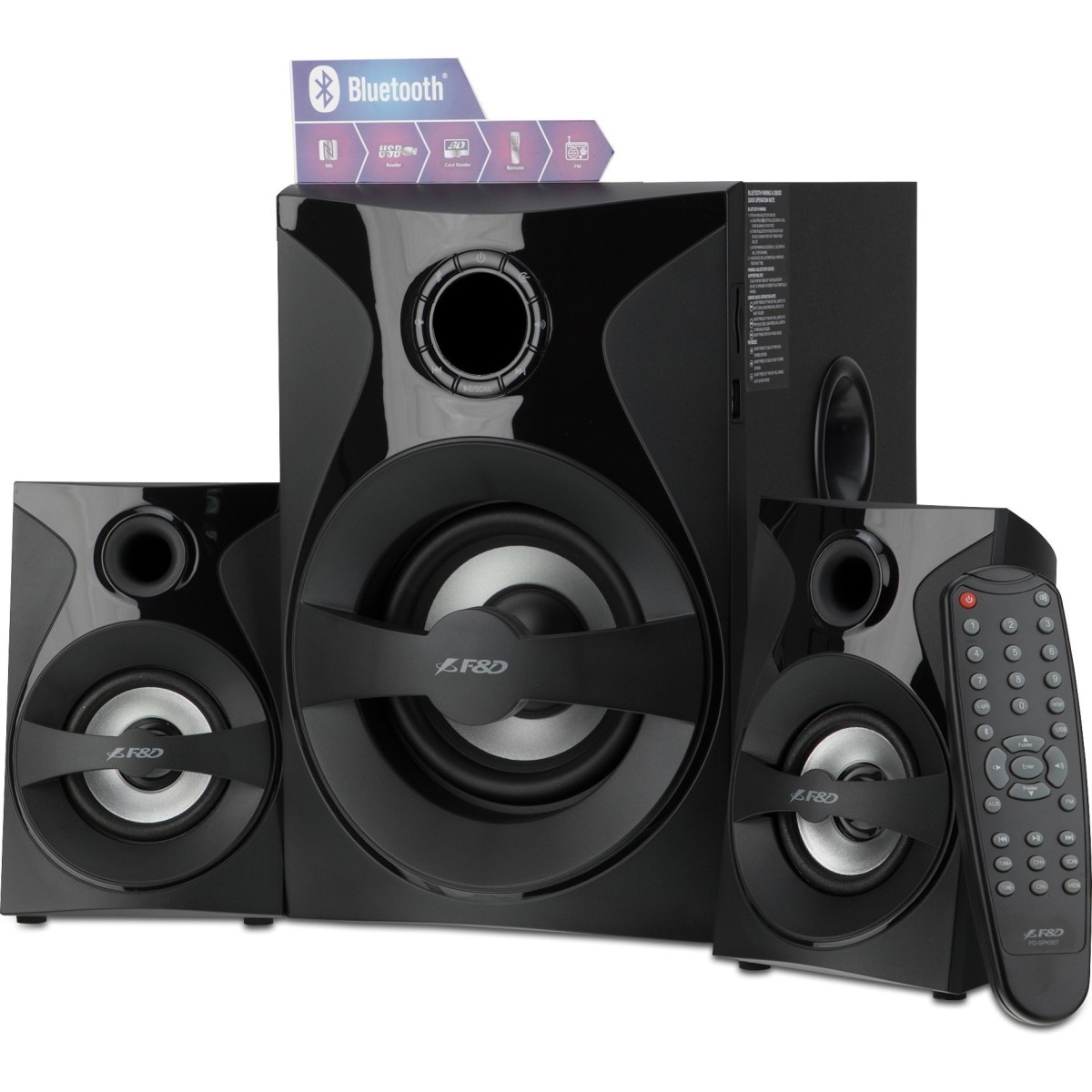 F&D F380X 2.1 Channel Multimedia Bluetooth Speakers