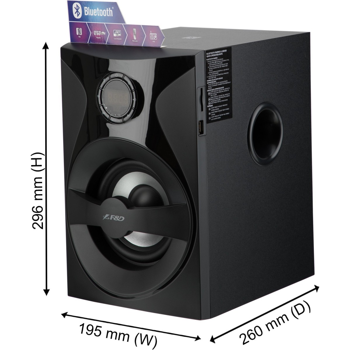 F&D F380X 2.1 Channel Multimedia Bluetooth Speakers
