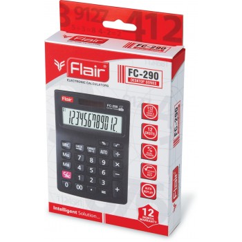 FLAIR 133618 FC - 290 Basic Calculator  (12 Digit)