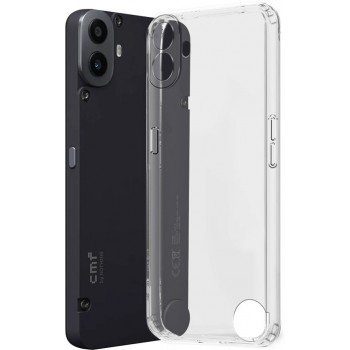 Flipkart SmartBuy Back Cover for CMF by Nothing Phone 1  (Transparent, Dual Protection, Silicon, Pack of: 1)