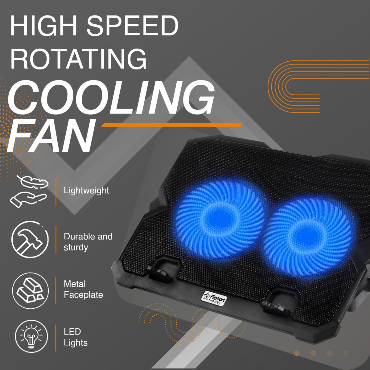 Flipkart SmartBuy FKSBCPK17 2 Fan Cooling Pad