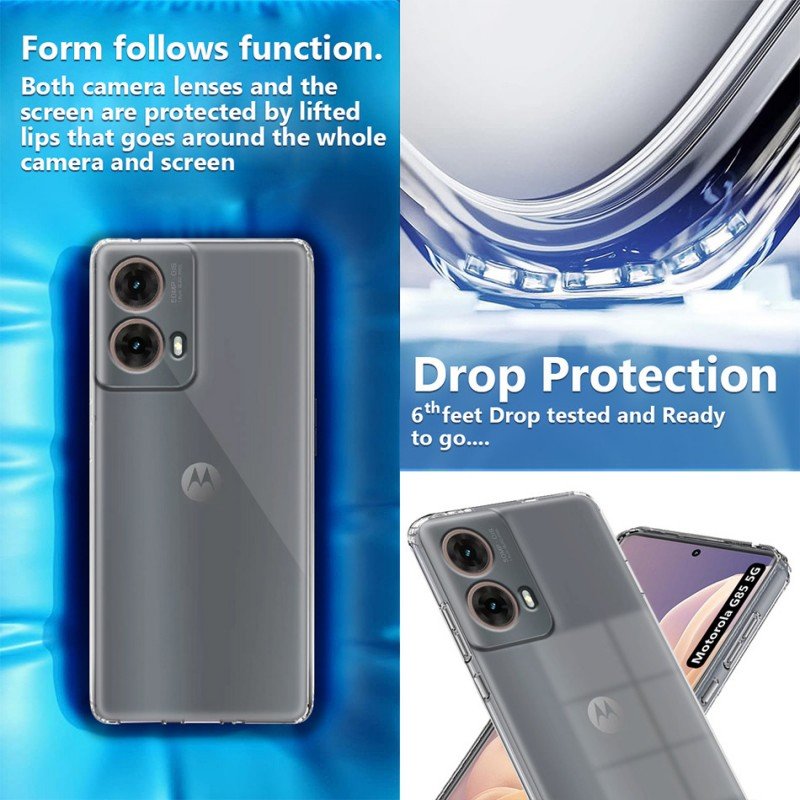 Fashionury Back Cover for Motorola G85 5G (Transparent, Grip Case, Silicon, Pack of: 1) Fashionury Back Cover for Motorola G85 5G (Transparent, Grip Case, Silicon, Pack of: 1)