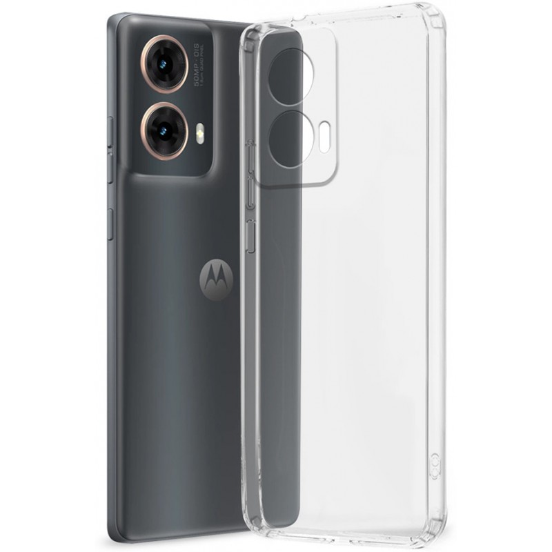 Fashionury Back Cover for Motorola G85 5G (Transparent, Grip Case, Silicon, Pack of: 1) Fashionury Back Cover for Motorola G85 5G (Transparent, Grip Case, Silicon, Pack of: 1)