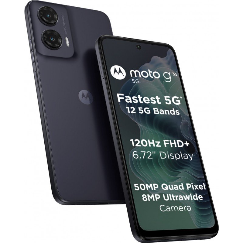 Motorola G35 5G (Midnight Black, 4GB RAM, 128GB Storage) | Powerful Performance | 50MP AI Camera | 5000mAh Battery Motorola G35 5G (Midnight Black, 4GB RAM, 128GB Storage) | Powerful Performance | 50MP AI Camera | 5000mAh Battery