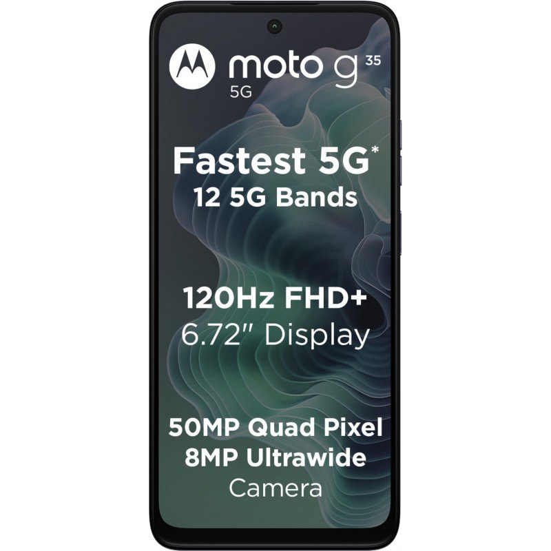 Motorola G35 5G (Midnight Black, 4GB RAM, 128GB Storage) | Powerful Performance | 50MP AI Camera | 5000mAh Battery Motorola G35 5G (Midnight Black, 4GB RAM, 128GB Storage) | Powerful Performance | 50MP AI Camera | 5000mAh Battery