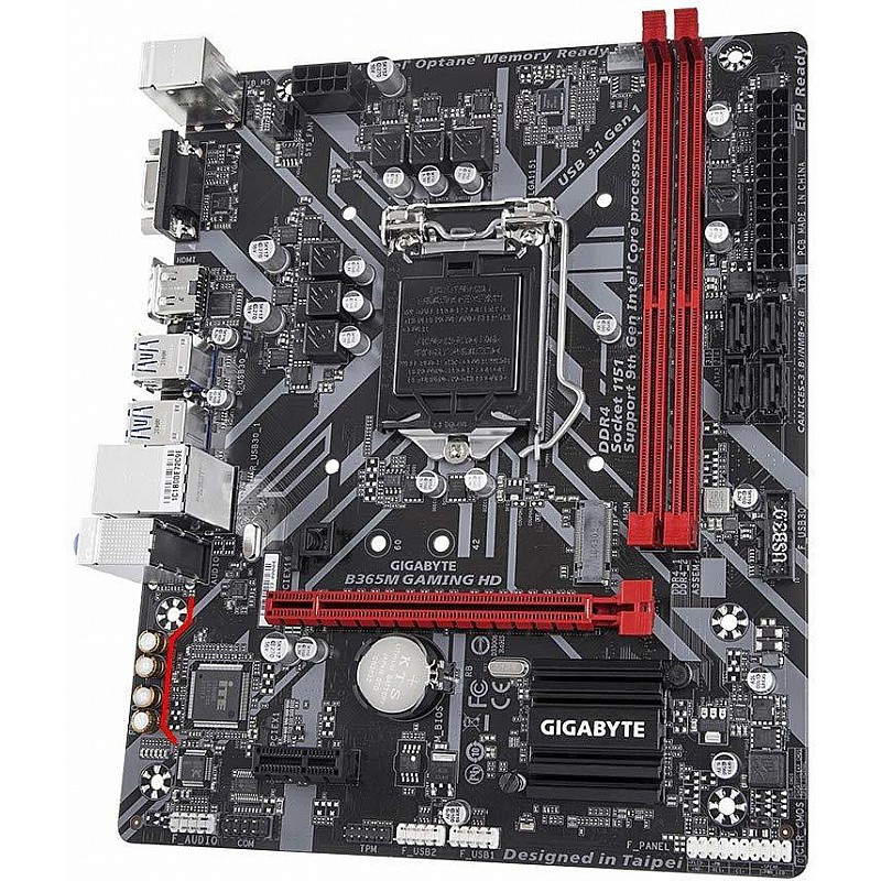 Gigabyte AMD B365M Gaming HD Motherboard with Fast Onboard Storage 