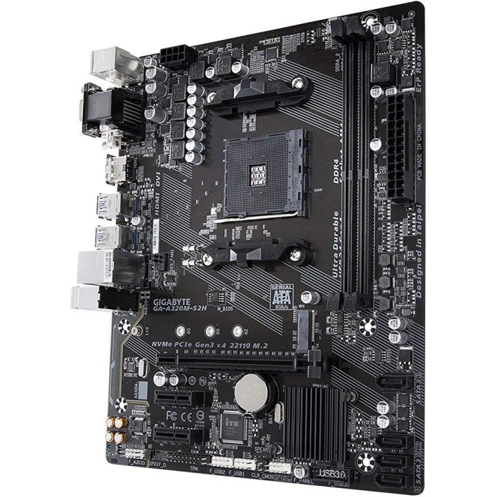 GIGABYTE GA-A320M-S2H (AMD Ryzen AM4 / MicroATX / 2xDDR4/ HDMI/ Realtek ALC887/ 3xPCIe/ USB3.1 Gen 1/ LAN/ Motherboard) GIGABYTE GA-A320M-S2H (AMD Ryzen AM4 / MicroATX / 2xDDR4/ HDMI/ Realtek ALC887/ 3xPCIe/ USB3.1 Gen 1/ LAN/ Motherboard)