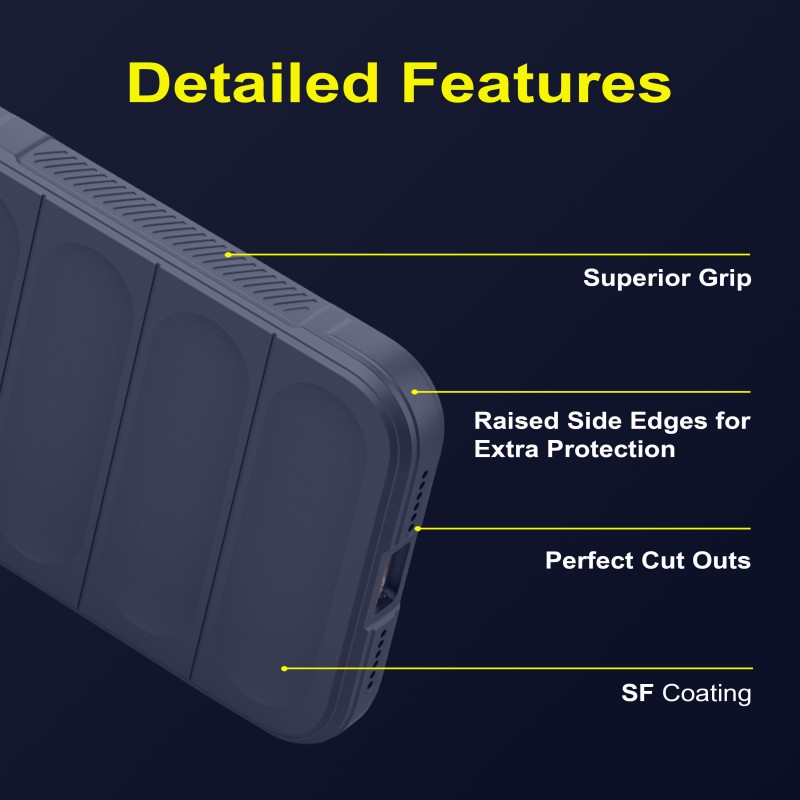 Zapcase Back Cover for Motorola Edge 50 Fusion  (Blue, 3D Case, Silicon, Pack of: 1)