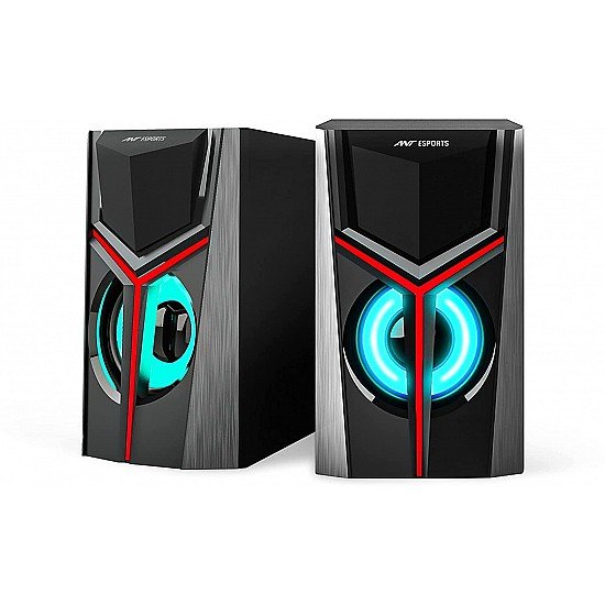 Ant Esports GS100 2.0 Multimedia Aux Connectivity, USB Powered and Volume Control Gaming Speaker (Black)