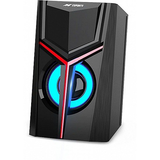 Ant Esports GS100 2.0 Multimedia Aux Connectivity, USB Powered and Volume Control Gaming Speaker (Black)