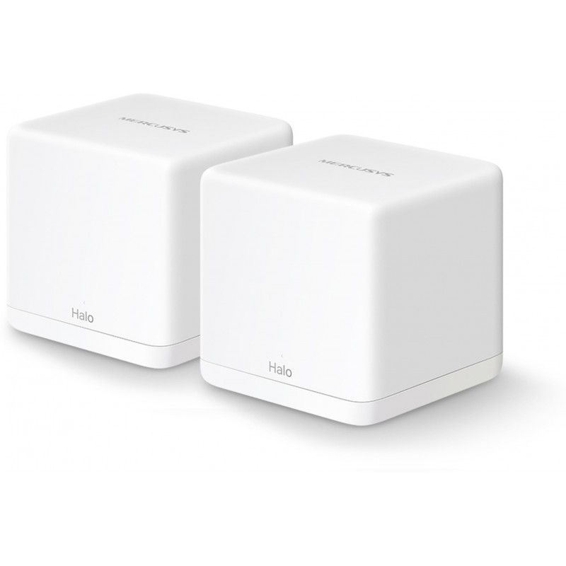 Mercusys Halo H30G(2-pack) Mesh Router 2.4 GHz, 5 GHz 1300 Mbps Wifi Speed Dual Band Internal Antenna Ethernet (Cable Broadband) (White) Mercusys Halo H30G(2-pack) Mesh Router 2.4 GHz, 5 GHz 1300 Mbps Wifi Speed Dual Band Internal Antenna Ethernet (Cable Broadband) (White)