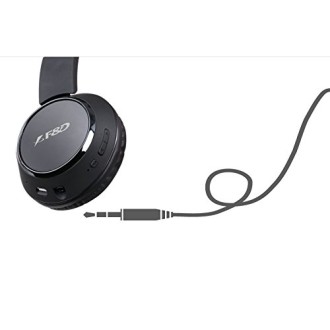 F&D Stereo HW111 Wireless Bluetooth Headphone with Mic (Black)- F&D Stereo HW111 Wireless Bluetooth Headphone with Mic (Black)-