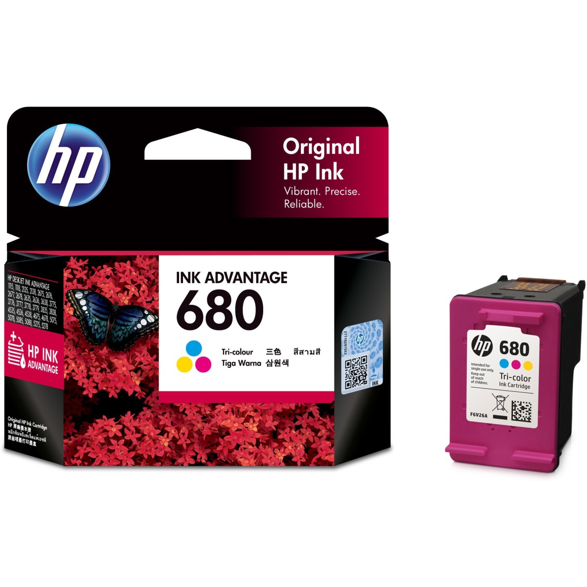 HP 680 Tri-Color Ink Cartridge