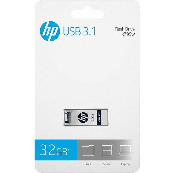 HP x795w 32GB USB 3.1 Pen Drive (Silver)