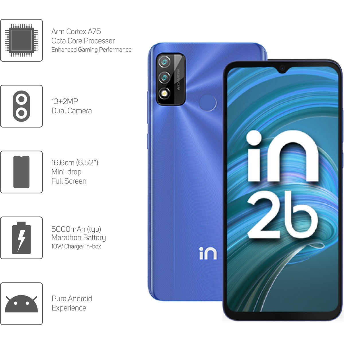 Micromax in (2B 64 GB 4 GB RAM Black) refurbished